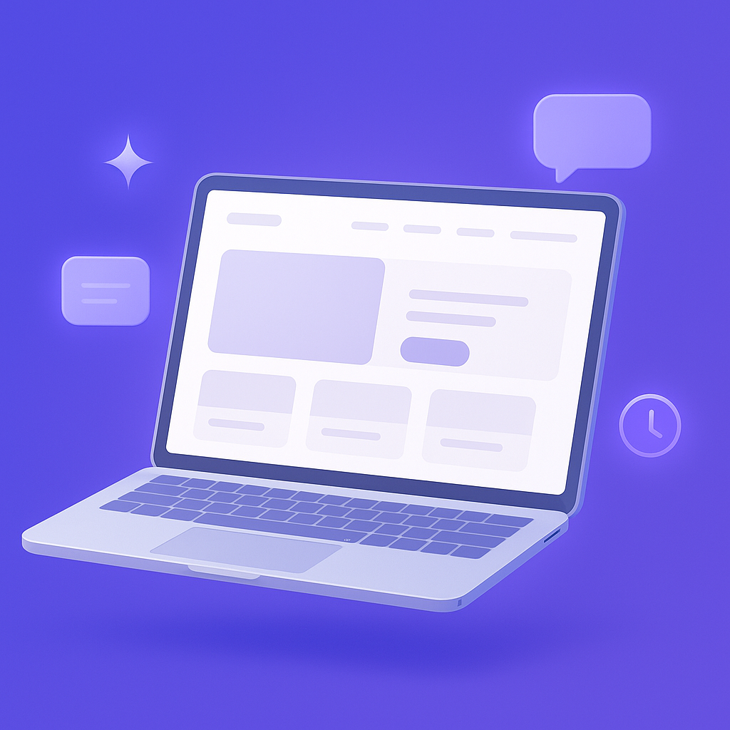 AI-built business website preview